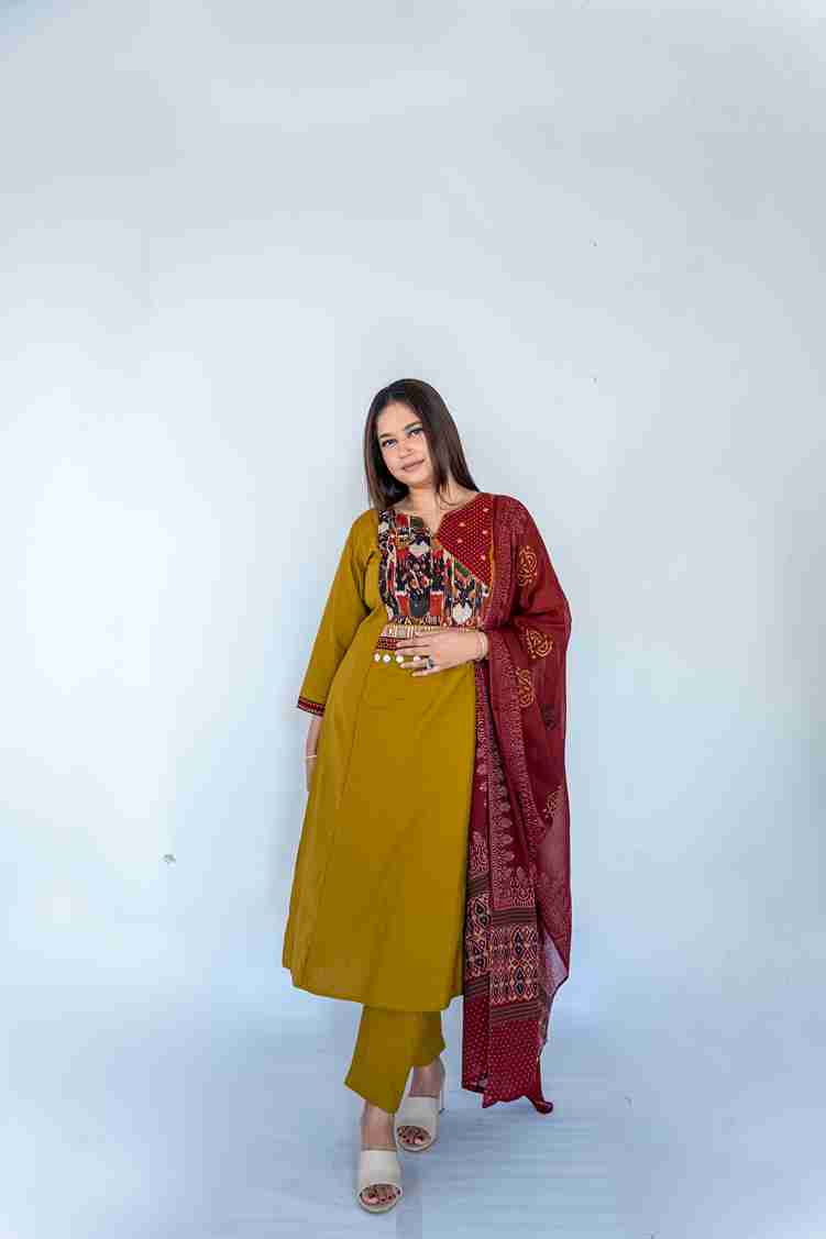 Cotton Print With Work