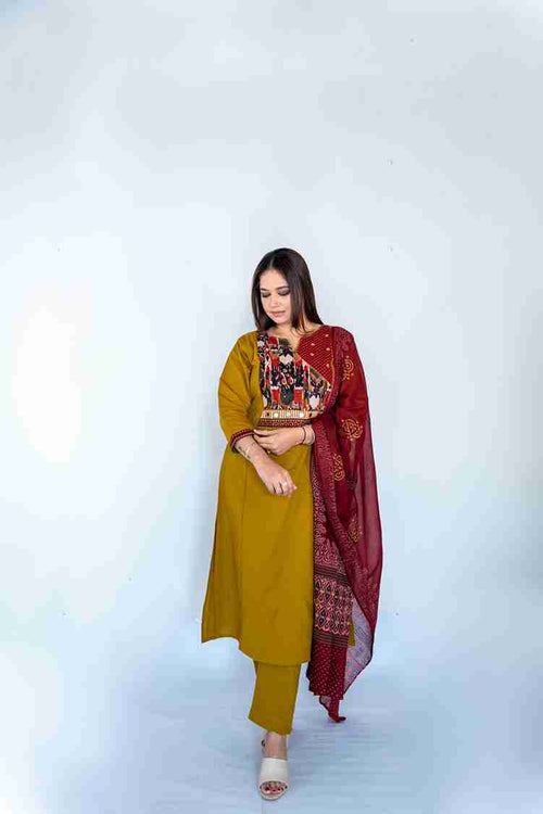 Cotton Print With Work