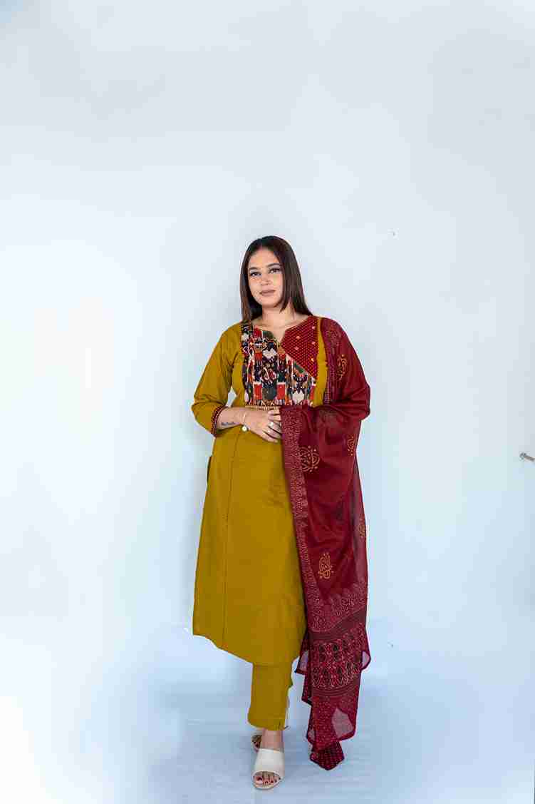 Cotton Print With Work