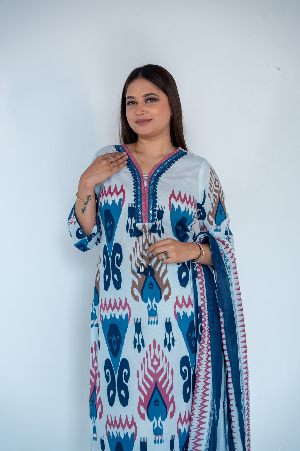 Meher Grace Cotton Suit Set