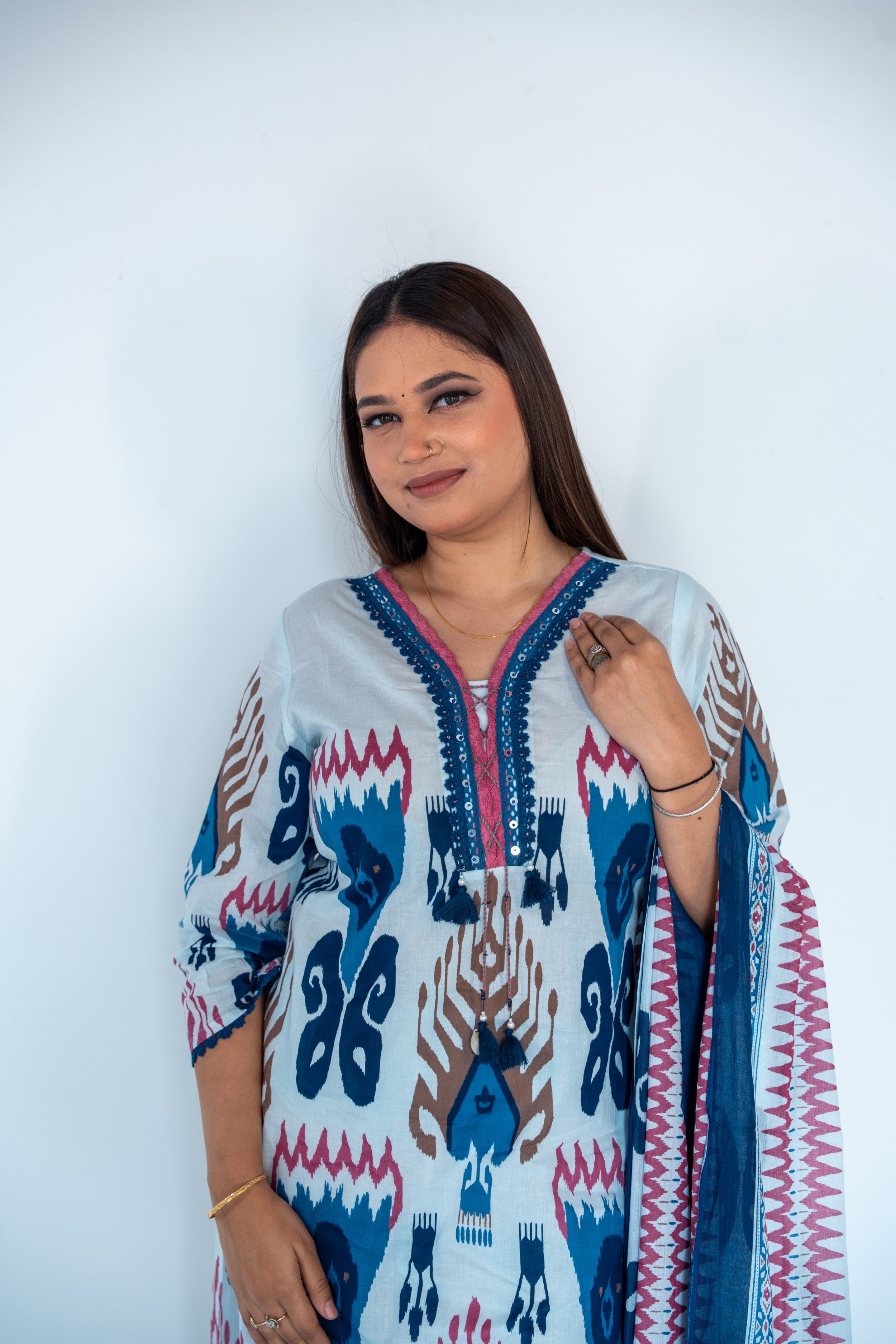 Meher Grace Cotton Suit Set