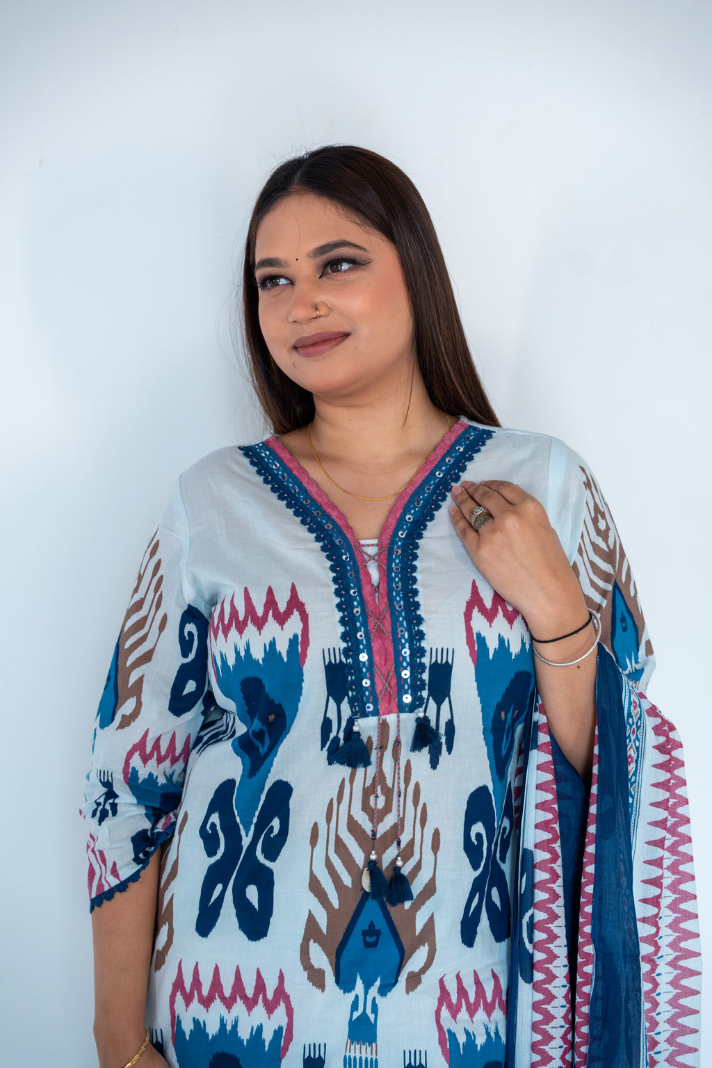 Meher Grace Cotton Suit Set